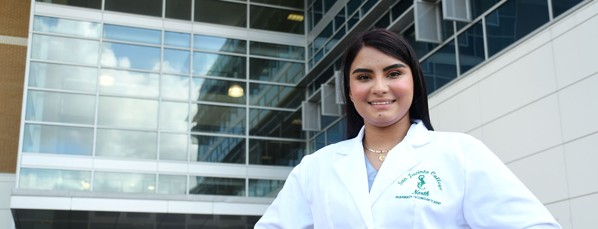 Pharmacy Technician student with syringe