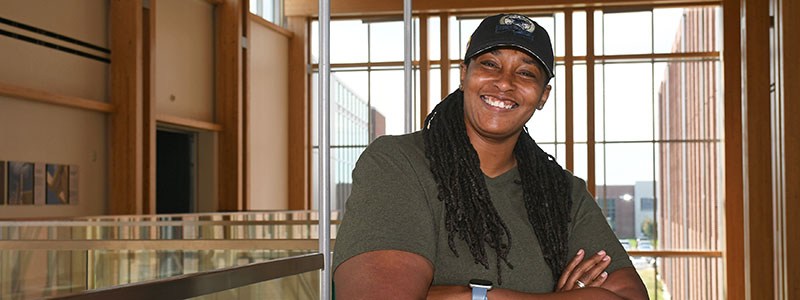 San Jacinto College veteran student Keisha Parkes